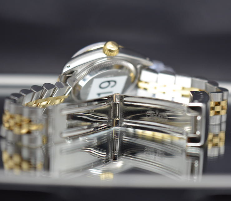 Rolex DateJust 69173 18k Gold/Steel Diamonds Mother Of Pearl Dial