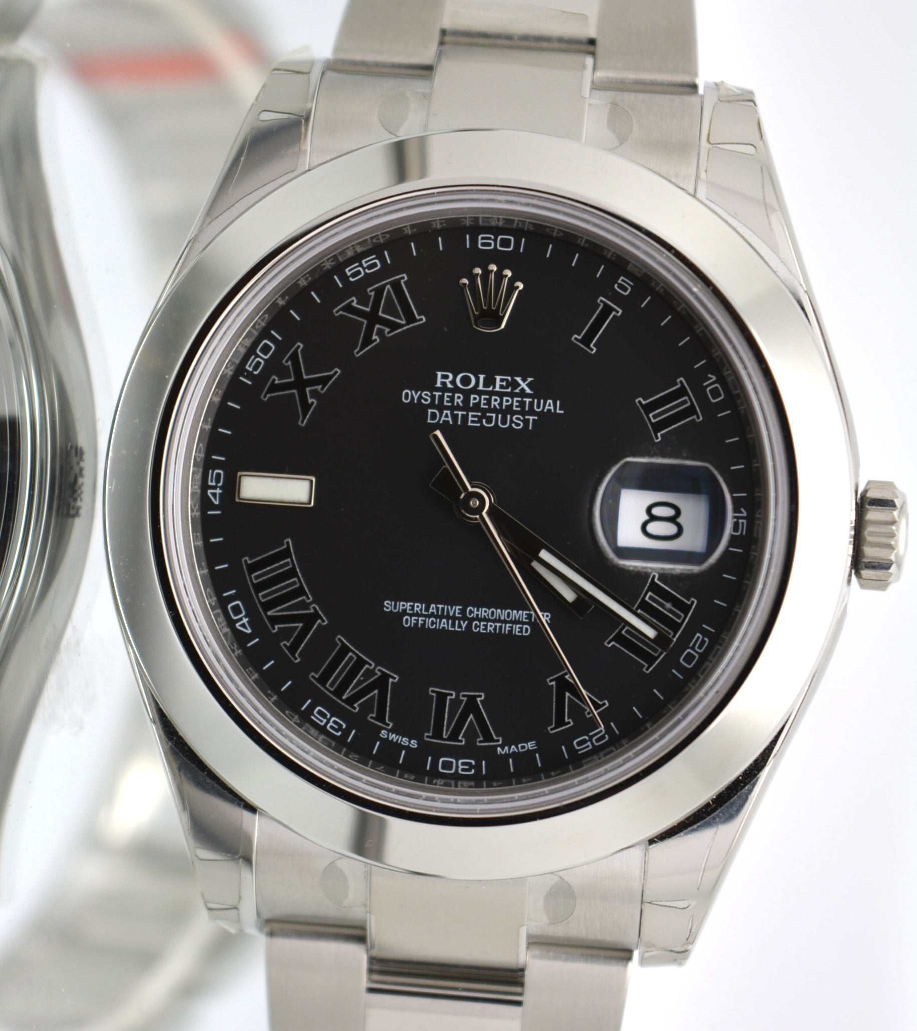 Unworn Rolex 116300 Datejust II 41mm SS Gray Roman Dial box and card 2017