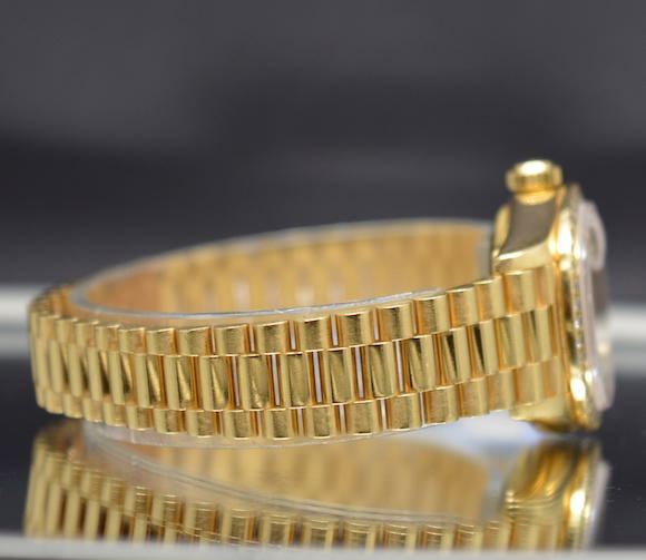 Rolex DateJust 69138 18k Gold President Factory Diamonds Dial & Bezel