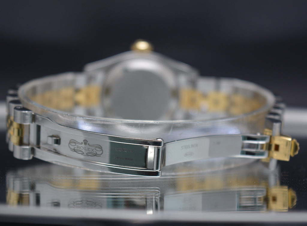 Rolex DateJust 179173 18k Gold/Steel Silver Factory Diamonds Dial
