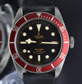 Tudor Heritage Black Bay 79220 R - Red Bezel- Leather