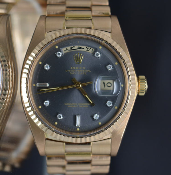 Rolex Day-Date 1803 Rose Gold/Diamonds Arabic Dial (AKA PRESIDENT)