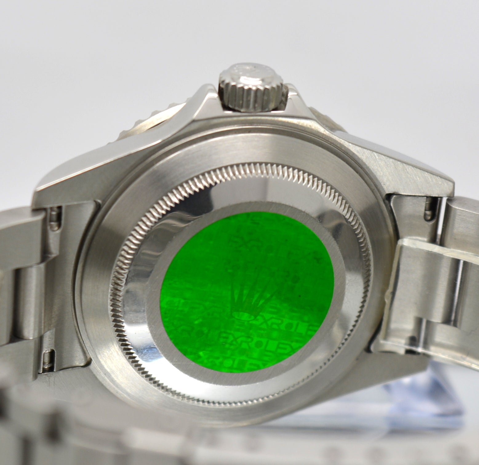 Rolex 16610LV Submariner 50th Anniversary Green F Ser 2004 Papers & Box Full Set