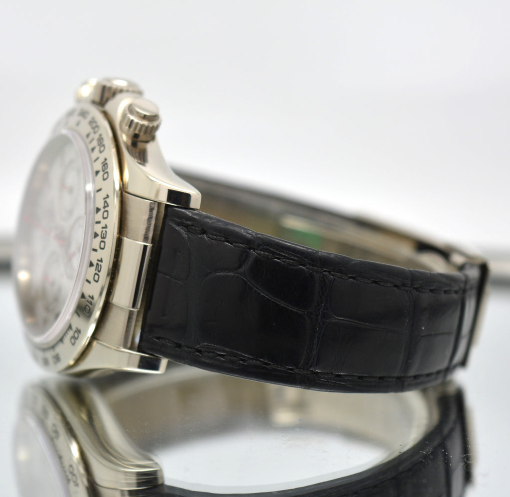 Rolex Daytona 116519 18k White Gold Meteorite Dial Circa 2005 Full Set papers