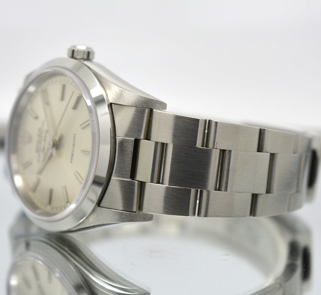Rolex 14000 Air King Precision Full Set Mint never polished A Serial