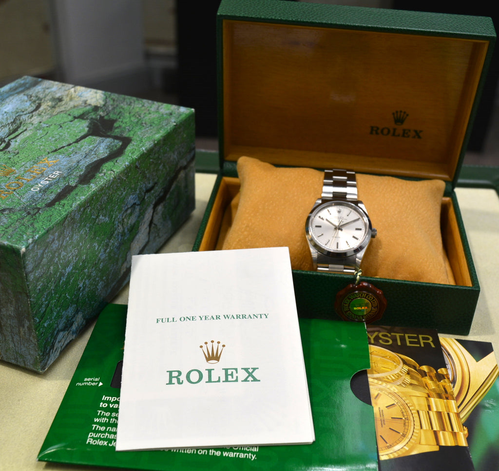 Rolex 14000 Air King Precision Full Set Mint never polished A Serial