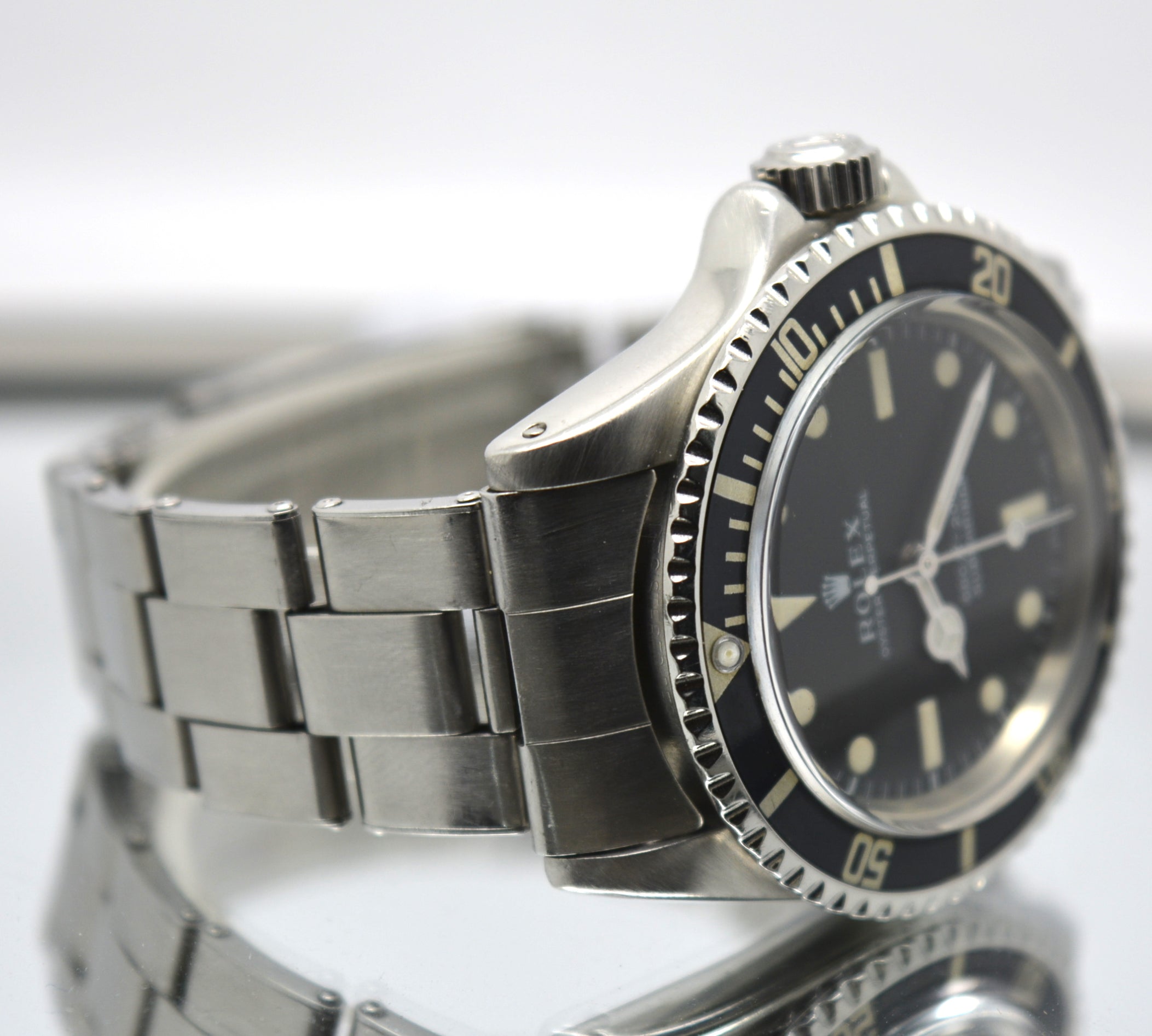 Vintage Rolex 5513 Submariner Untouched Dial & Hands Fat Font Insert 1972