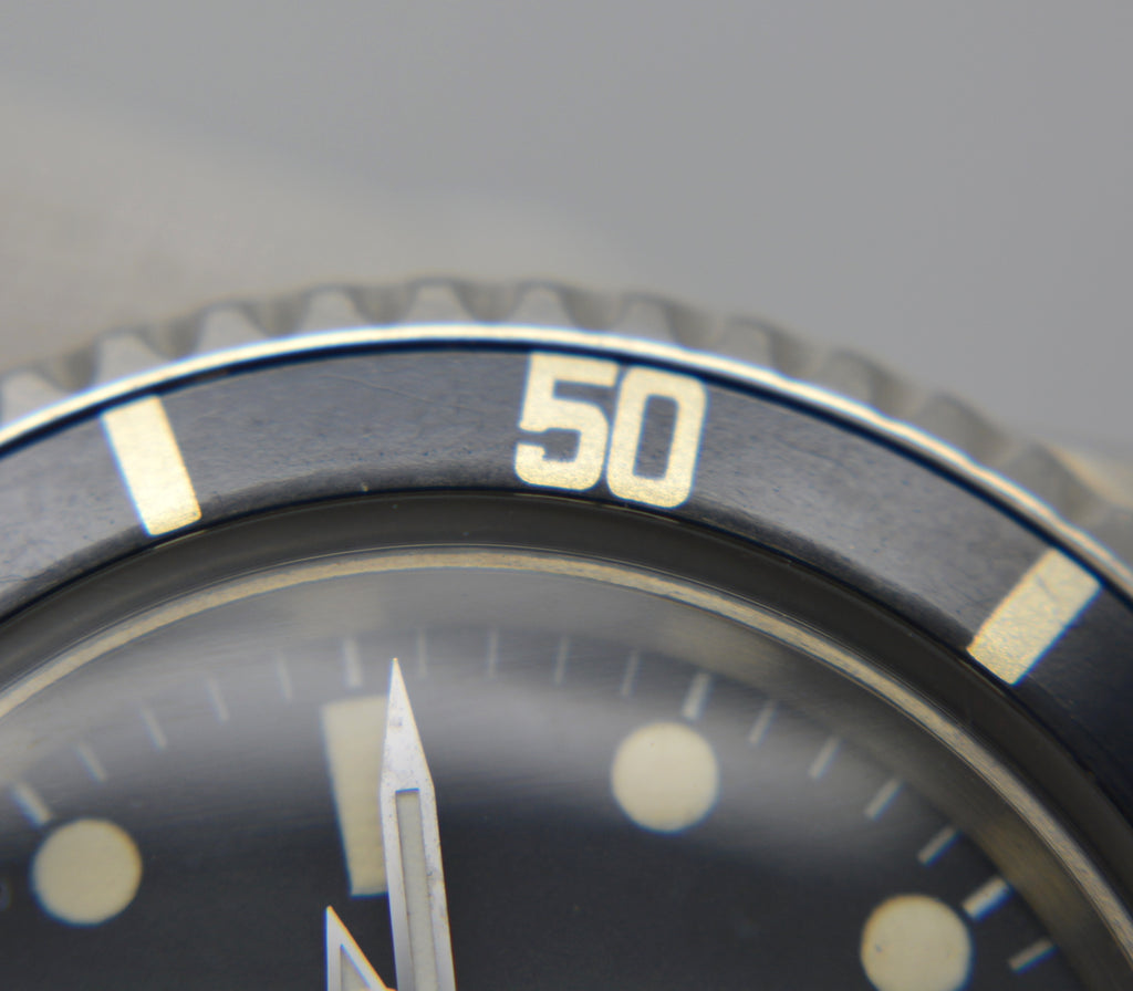 Vintage Rolex 5513 Submariner Untouched Dial & Hands Fat Font Insert 1972