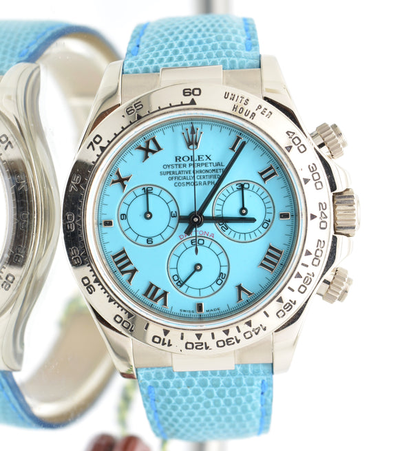 Rolex Daytona 116519 Beach Collection Turquoise Full Set Mint