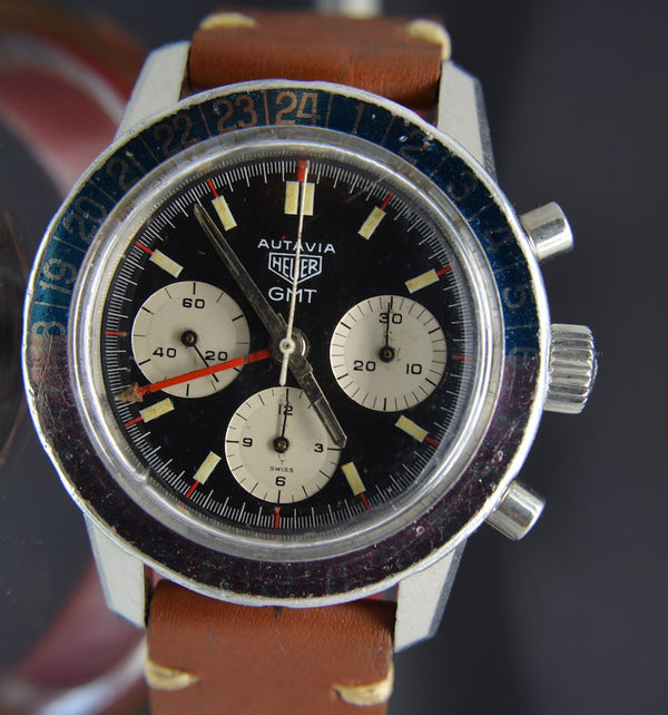 Heuer Autavia 2446C GMT Chronograph UNPOLISHED
