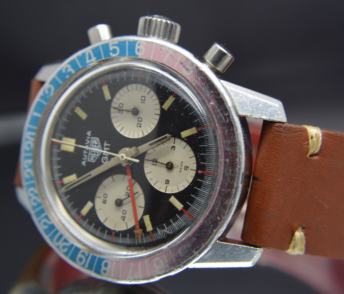 Heuer Autavia 2446C GMT Chronograph UNPOLISHED