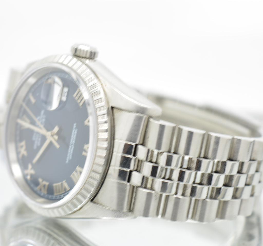 Rolex Date Just 16220 Blue Dial full set 1997