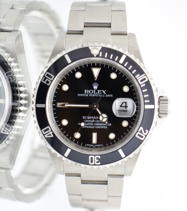 Rolex Submariner 16610 M Serial Engraved Full Set Unpolished 2008