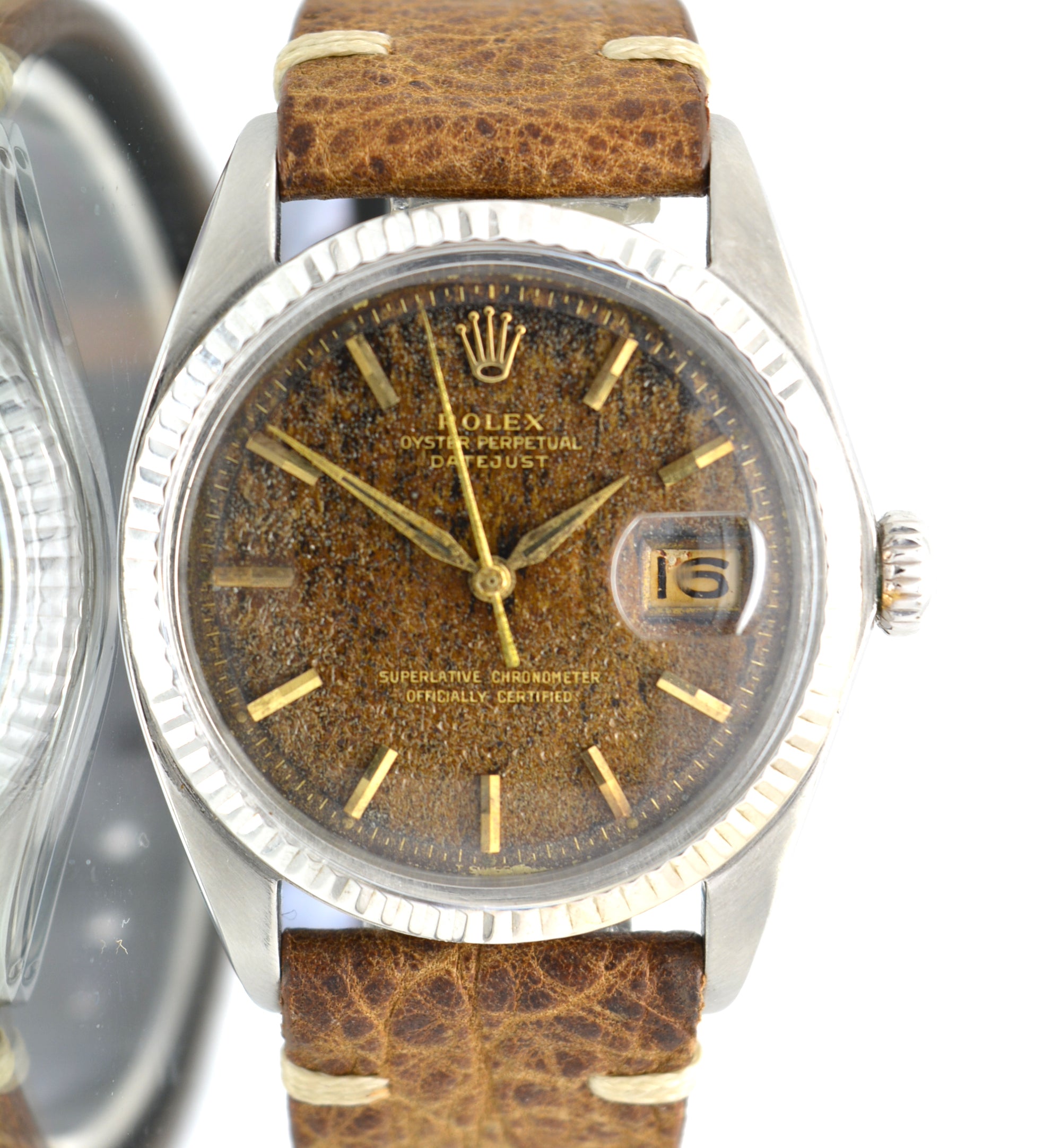 Rolex 1601 Date Just Vintage Amazing Tropical Brown Dial from the 1960’s