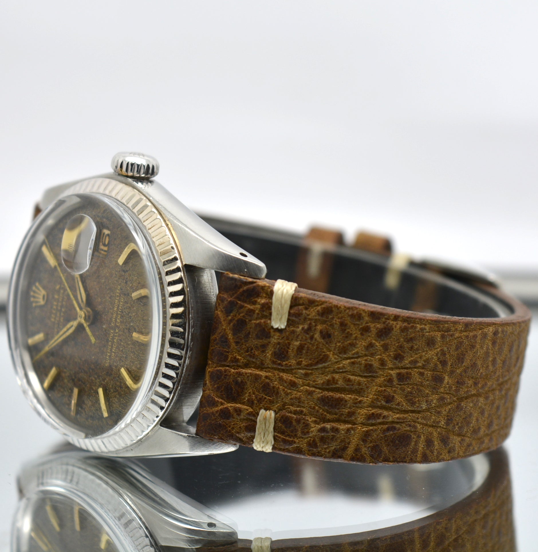Rolex 1601 Date Just Vintage Amazing Tropical Brown Dial from the 1960’s