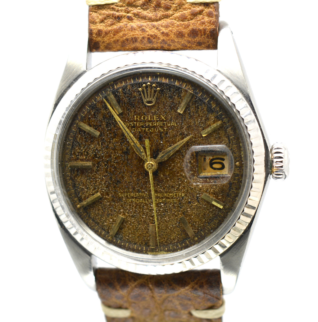 Rolex 1601 Date Just Vintage Amazing Tropical Brown Dial from the 1960’s