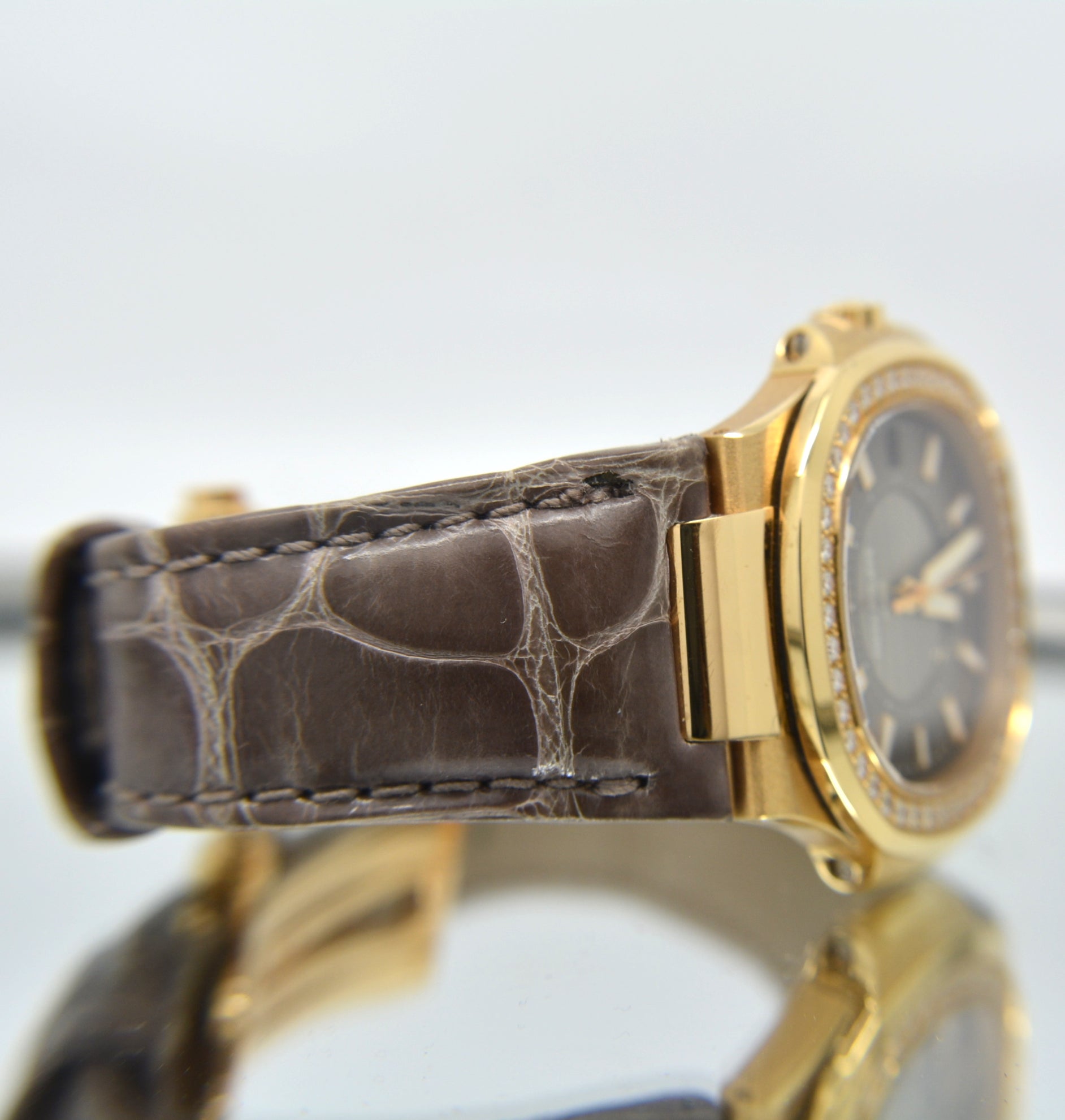 Patek Philippe Rose Gold Nautilus Ladies Factory Diamonds Box and Papers