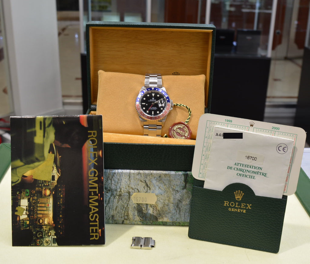 Rolex GMT 16700 pepsi FULL SET UNPOLISHED LAST GENERATION