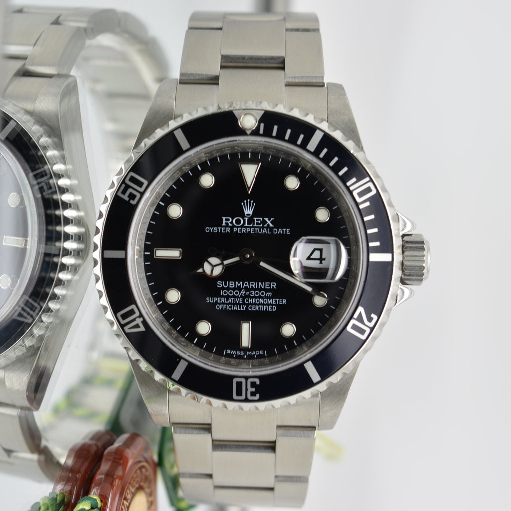 Rolex Submariner 16610 M Serial Full Set Engraving unpolished