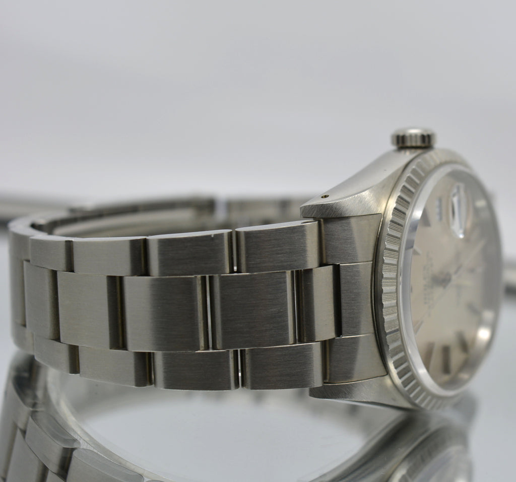 Rolex Date Just 16220 NEW OLD STOCK IBM Rewards engraving Full Set
