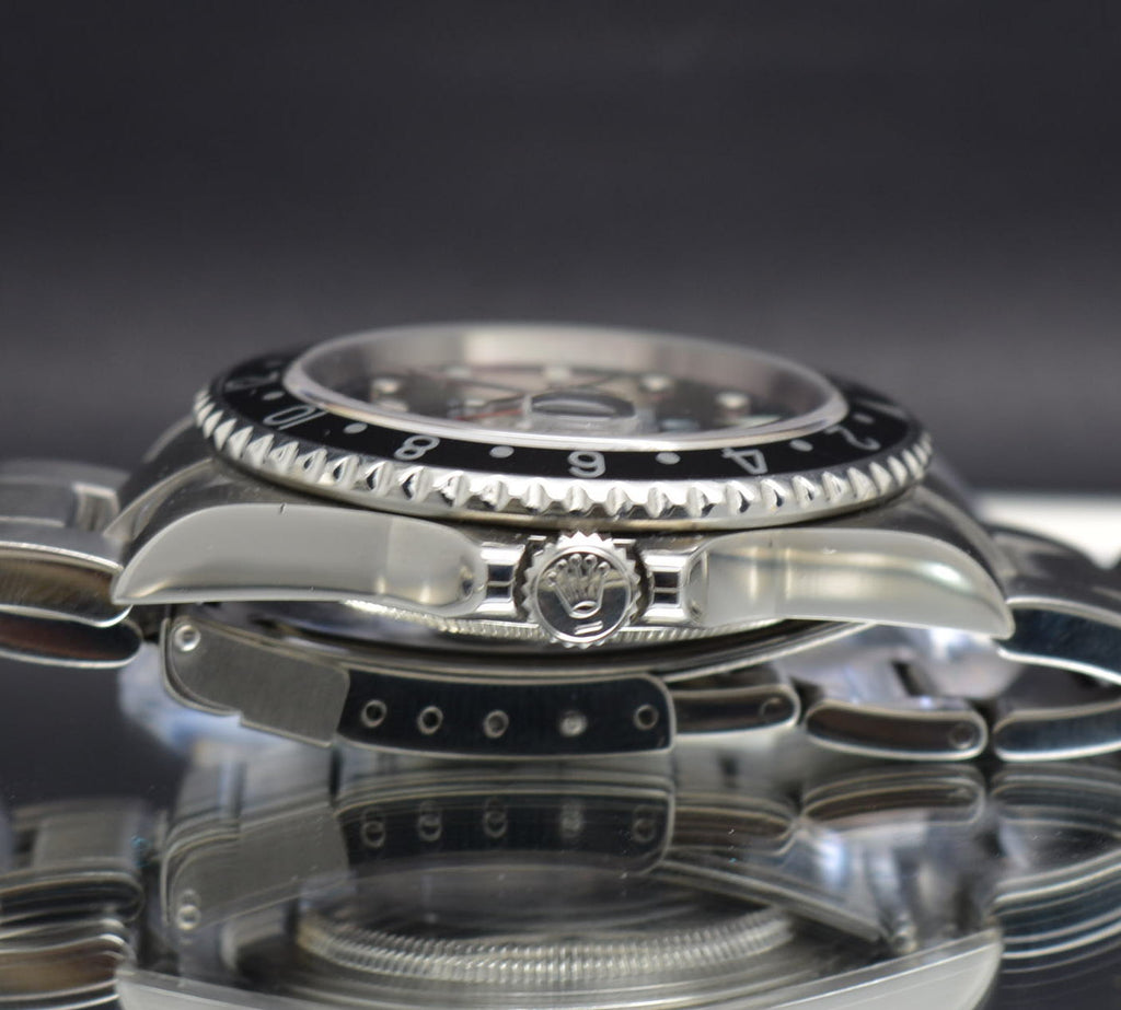 Rolex GMT Master II Black Bezel – Full Set – no Holes Case 2005