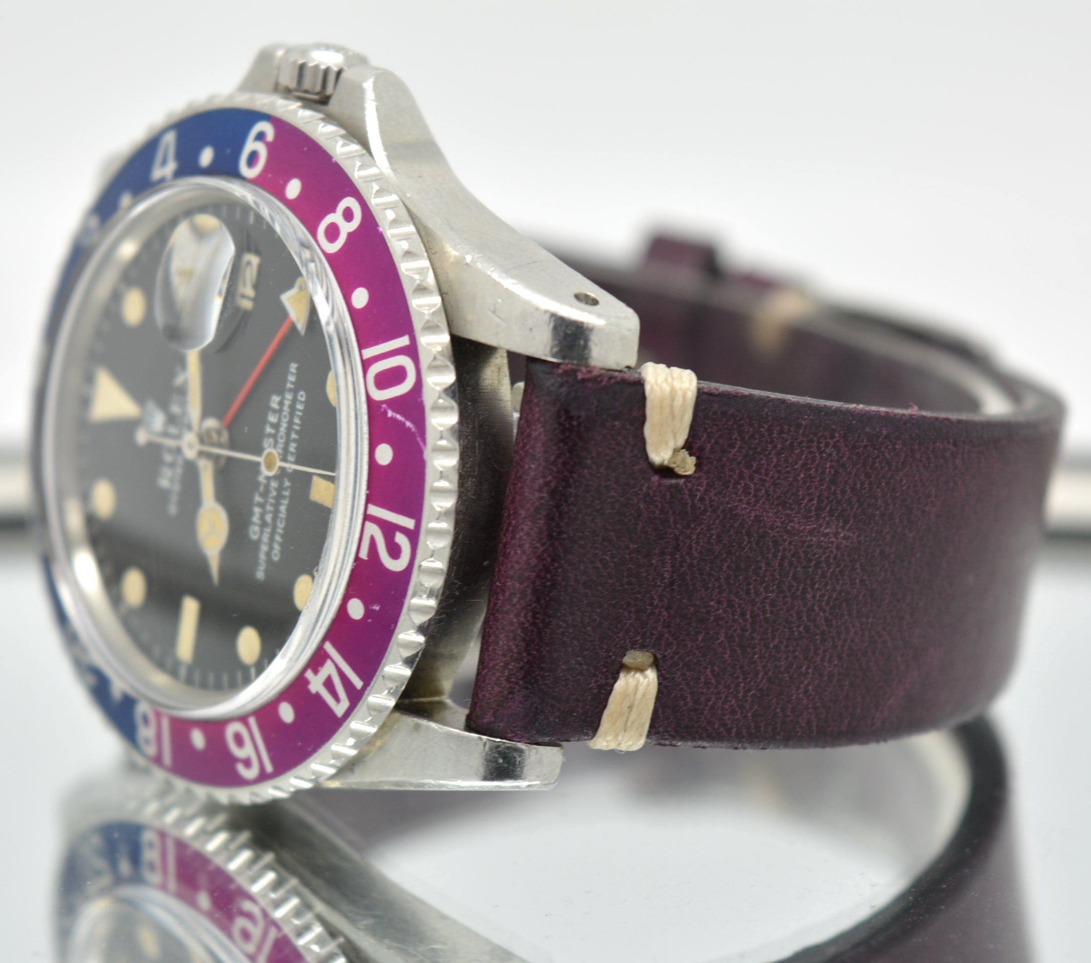 Rolex GMT 1675 Full Set Fuchsia unpolished Insert 1969’s