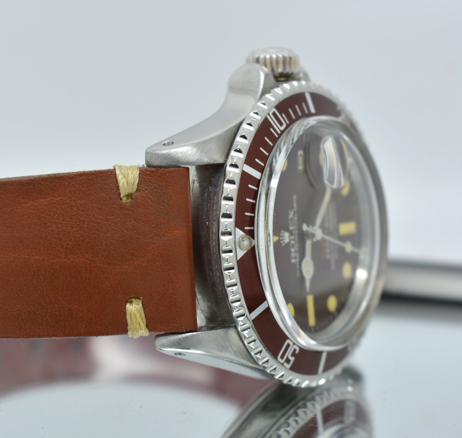 Rolex Red Submariner 1680 Tropical dial and bezel chocolate Brown