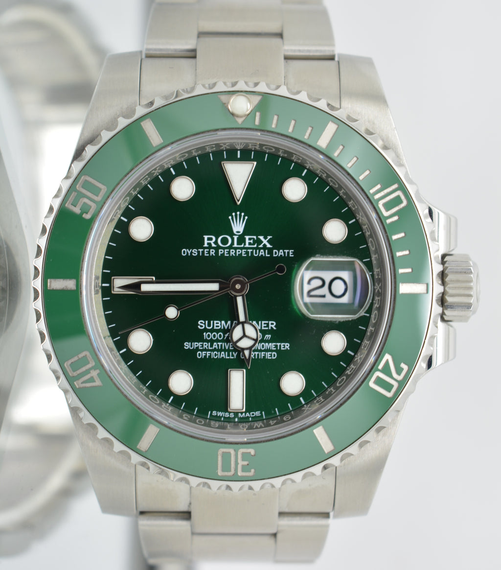 Rolex Submariner 116610LV Hulk Ceramic Green Random Mint