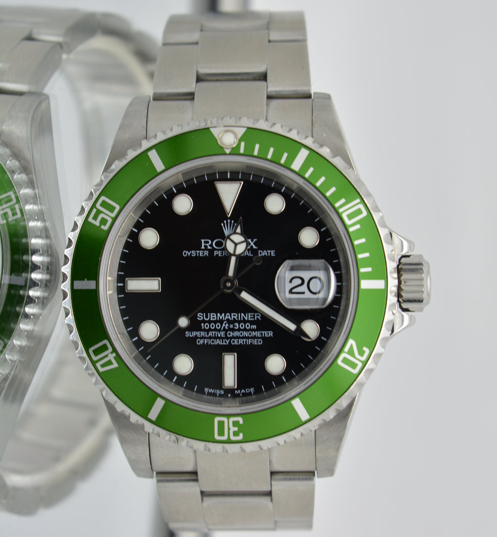 Rolex Submariner 16610 LV 50th anniversary Fat four 2004
