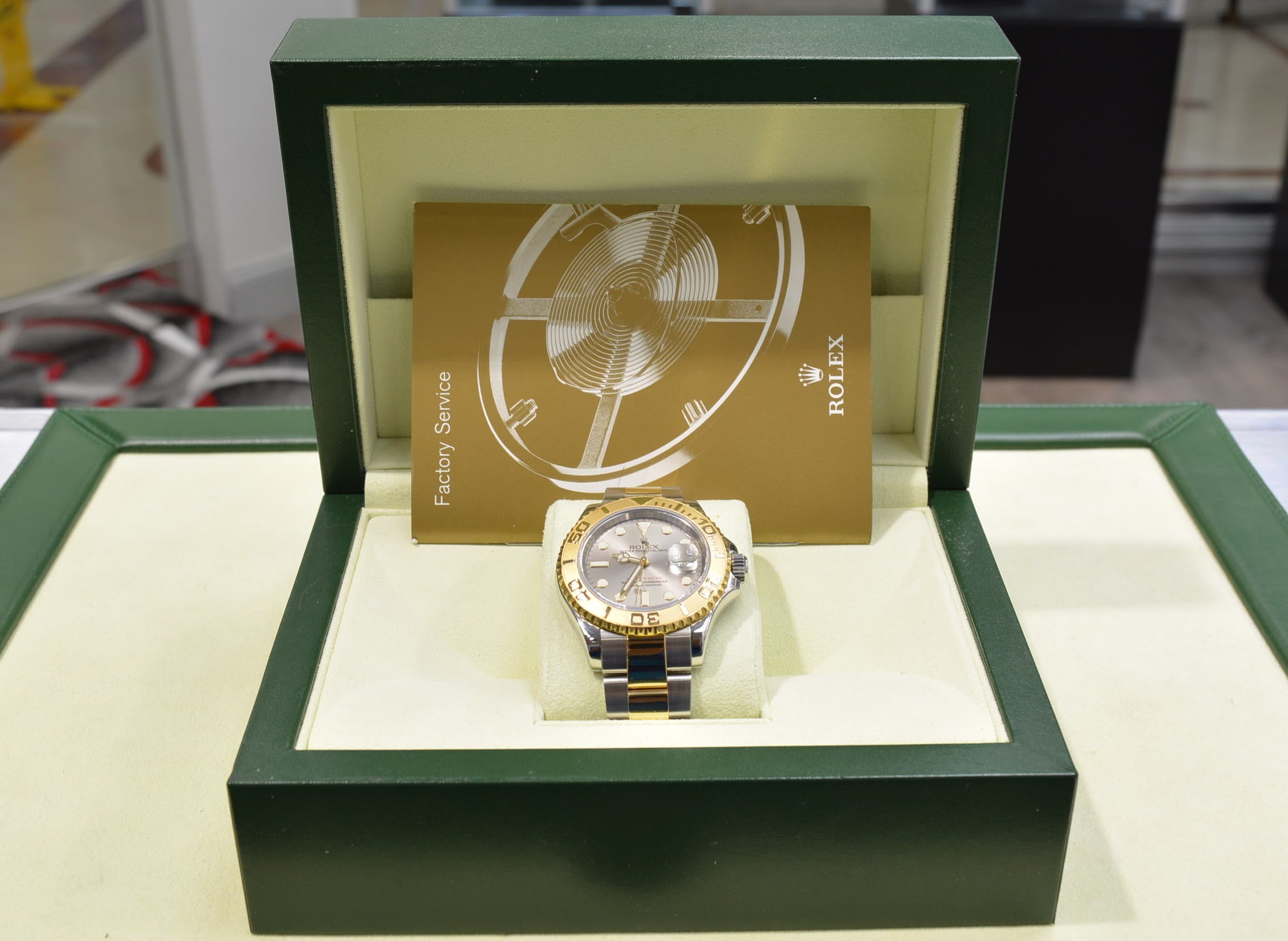 Rolex Yacht-Master 16613 2 tone 40mm engraved bezel