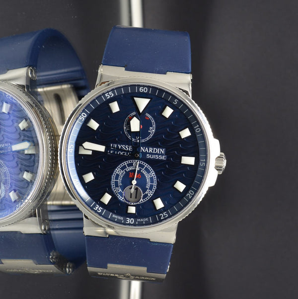 Ulysse Nardin Maxi Marine Chronometer Blue Wave Dial Limited Edition