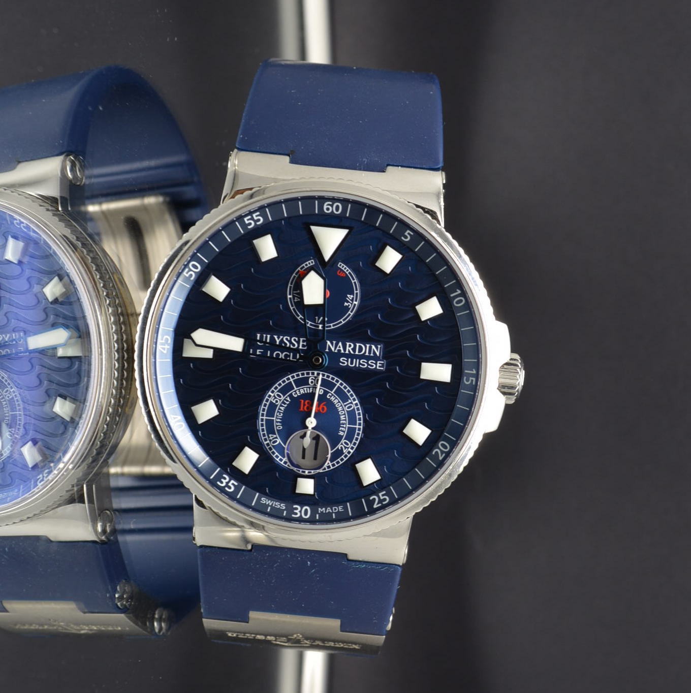 Ulysse Nardin Maxi Marine Chronometer Blue Wave Dial Limited Edition