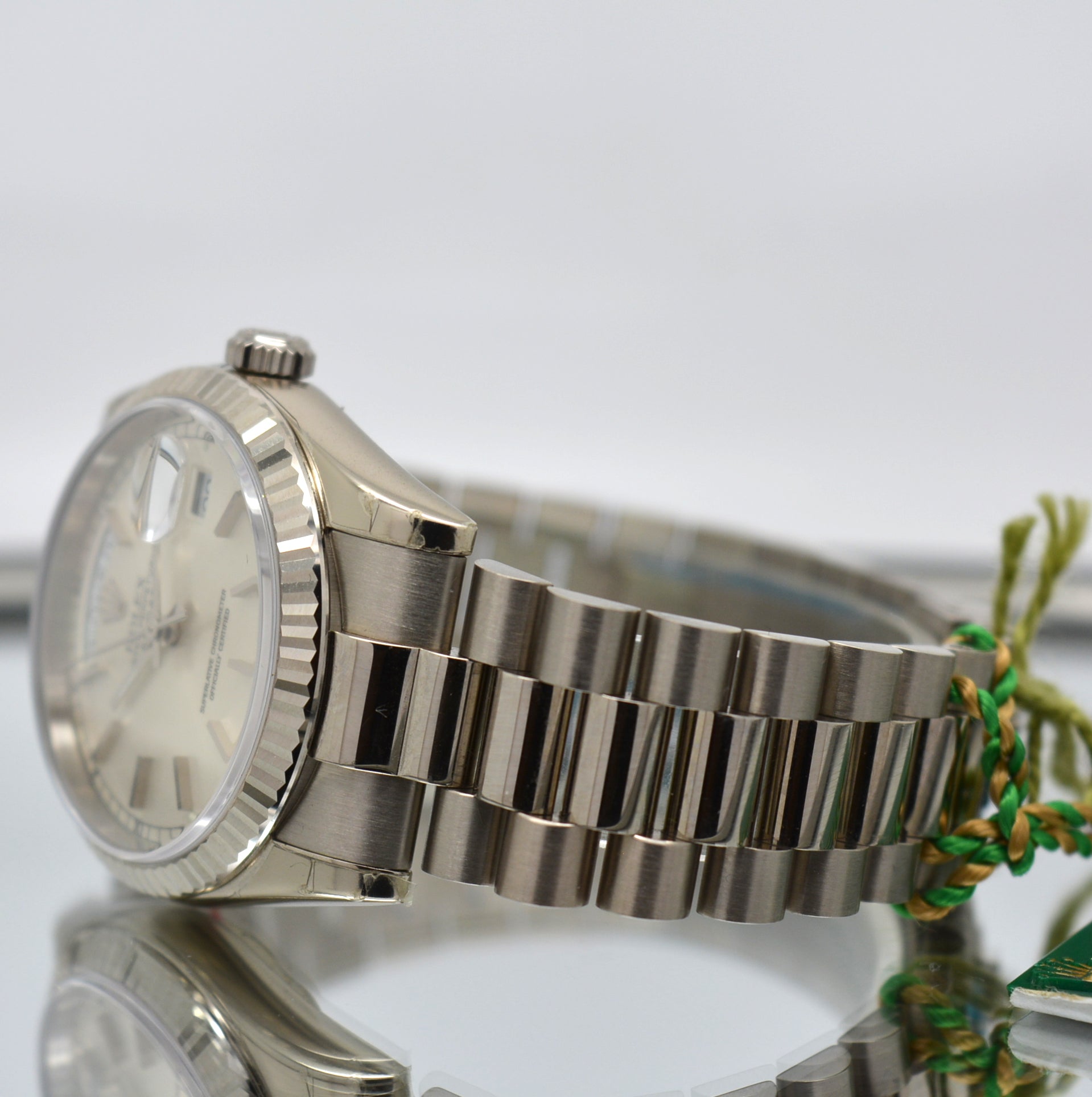Unworn Rolex 118239 Day Date President White Gold 18k Box and papers NOS