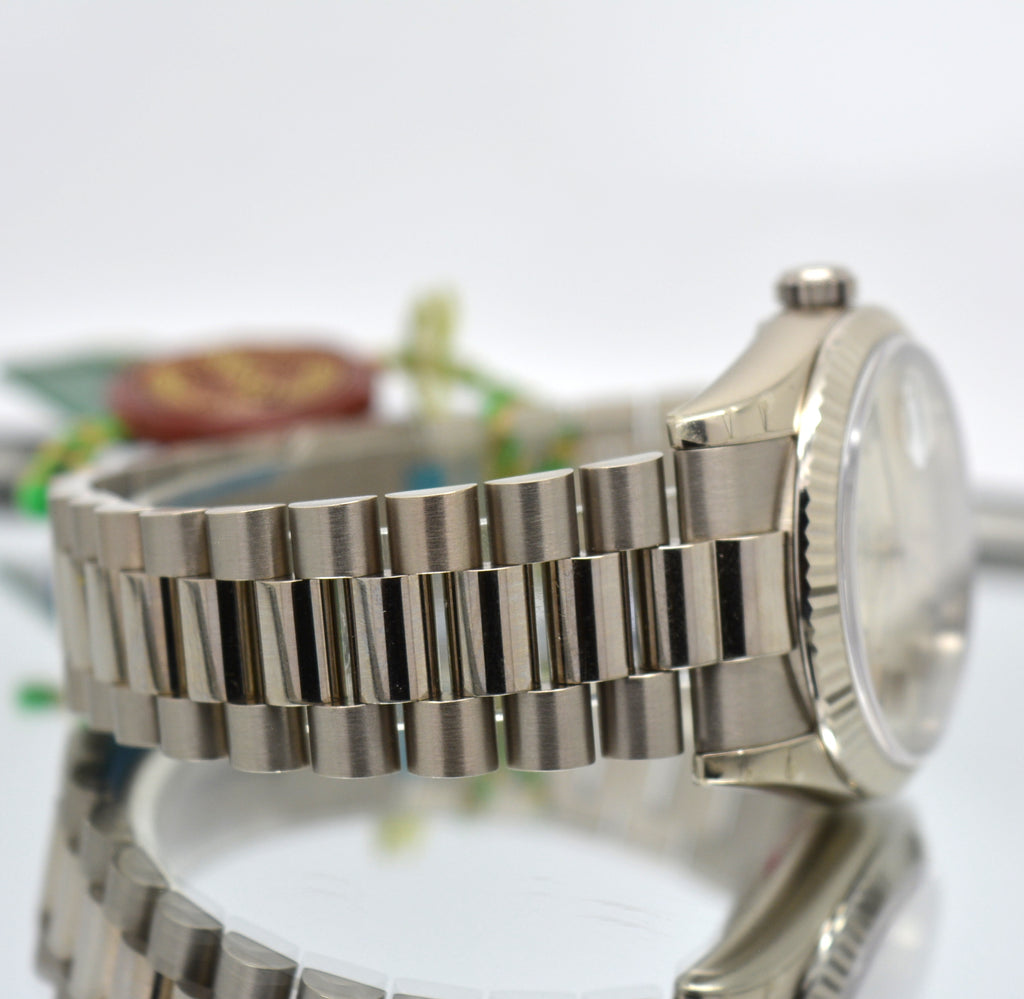 Unworn Rolex 118239 Day Date President White Gold 18k Box and papers NOS