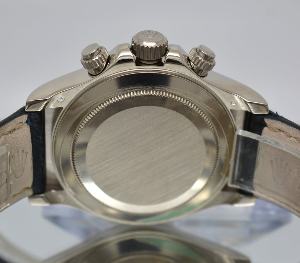 Rolex 116519 Daytona White Gold 18k Box and Card engraving Full Sodalite Dial
