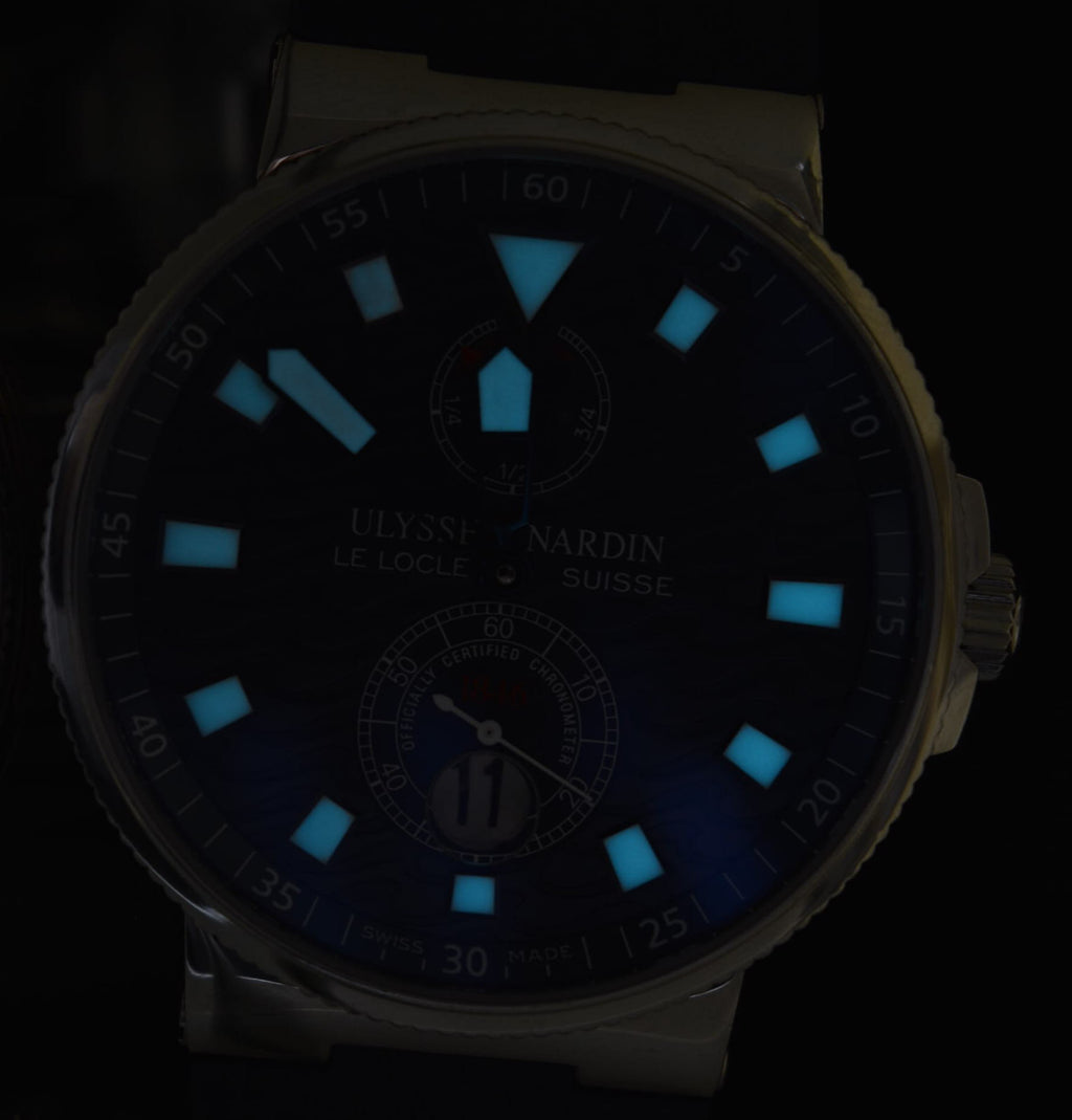 Ulysse Nardin Maxi Marine Chronometer Blue Wave Dial Limited Edition