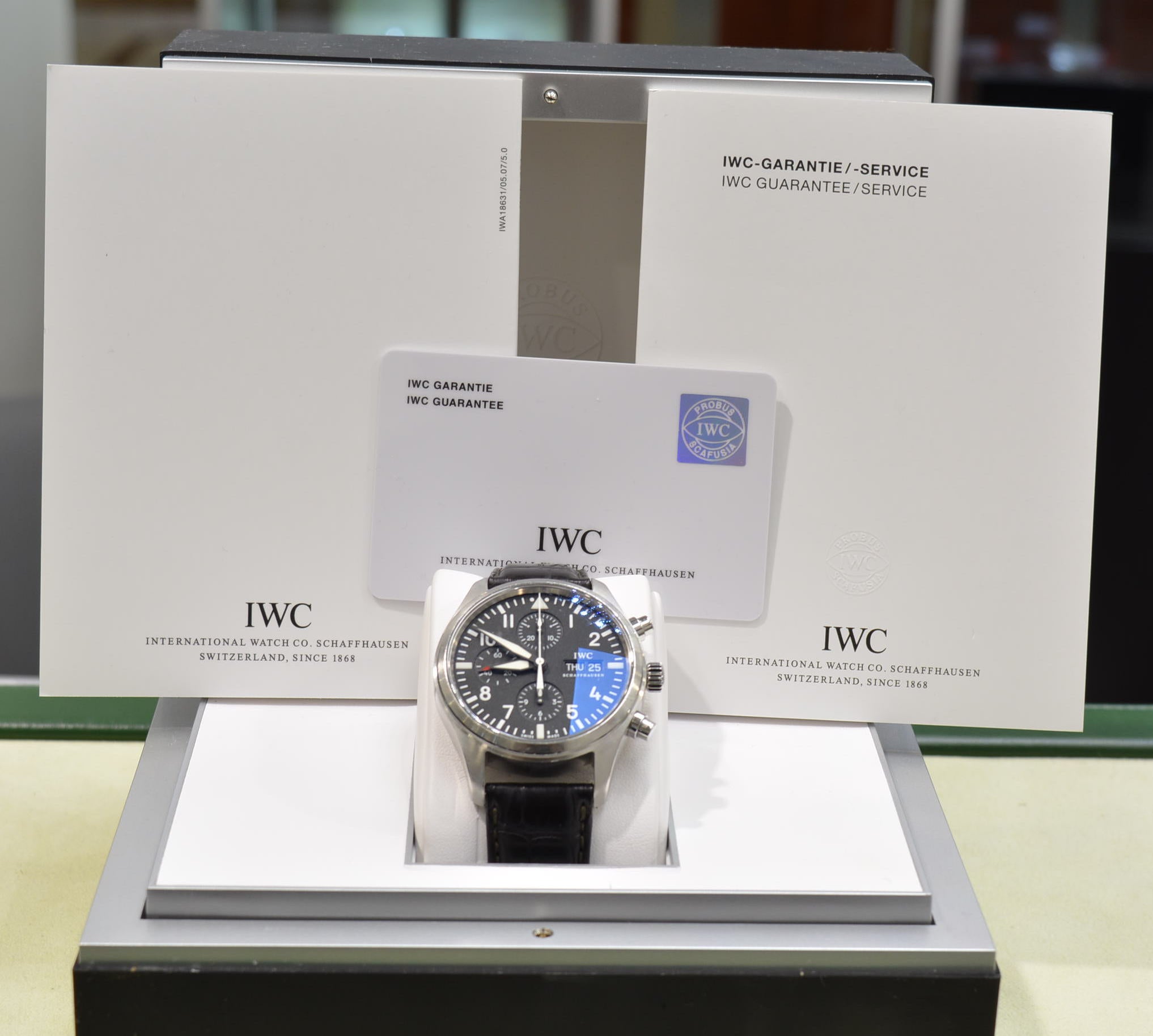 IWC Schaffhausen IW371701 Pilot’s Chronograph Box and papers