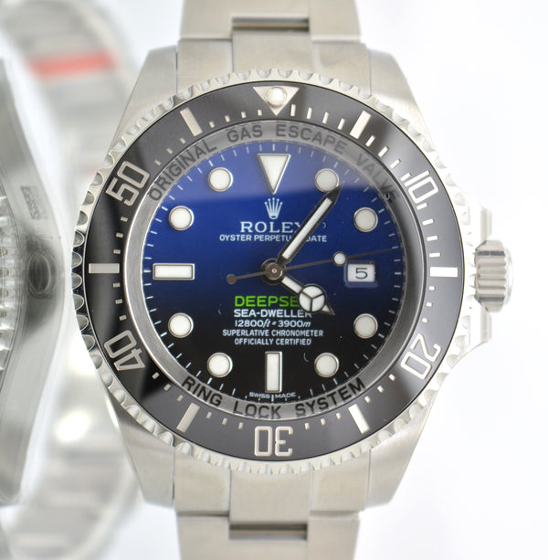 Unworn Rolex 116660 DeepSea Sea-Dweller Blue James Cameron 2017 box and card