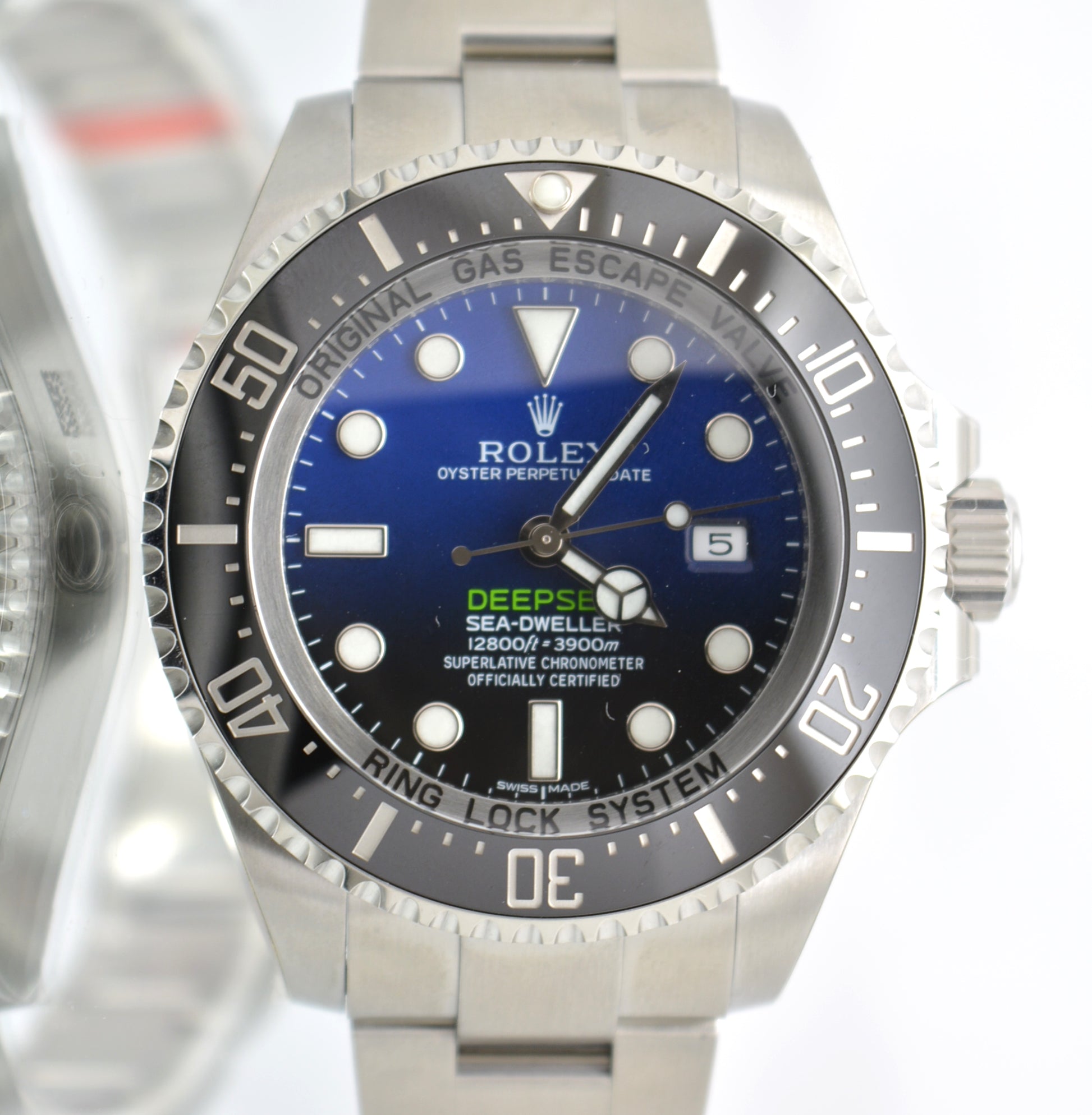 Unworn Rolex 116660 DeepSea Sea-Dweller Blue James Cameron 2017 box and card