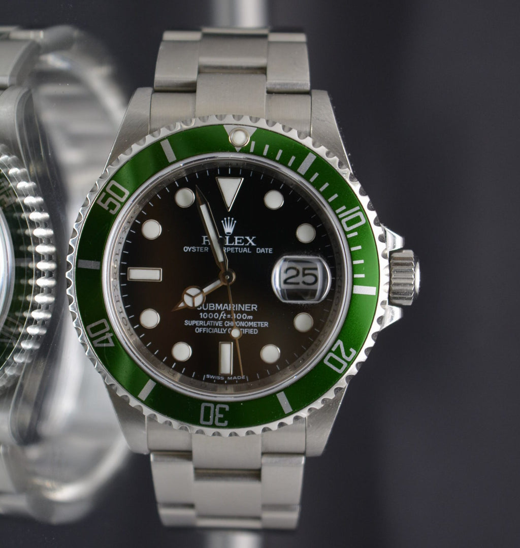 Rolex Submariner 16610LV Anniversary Engraved – unpolished Double Serial