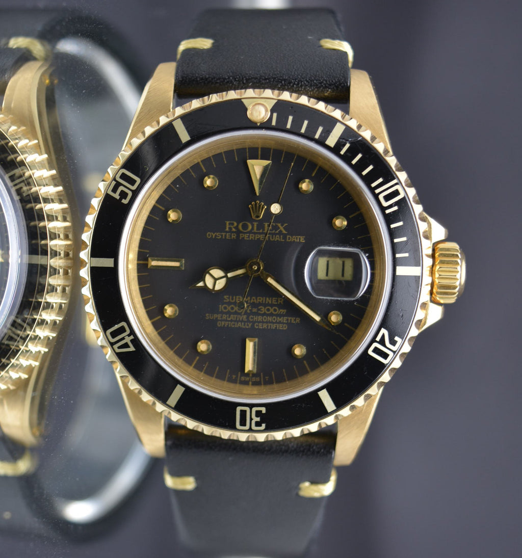 Rolex Submariner 16808 Solid 18k Gold untouched Dial