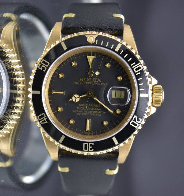 Rolex Submariner 16808 Solid 18k Gold untouched Dial