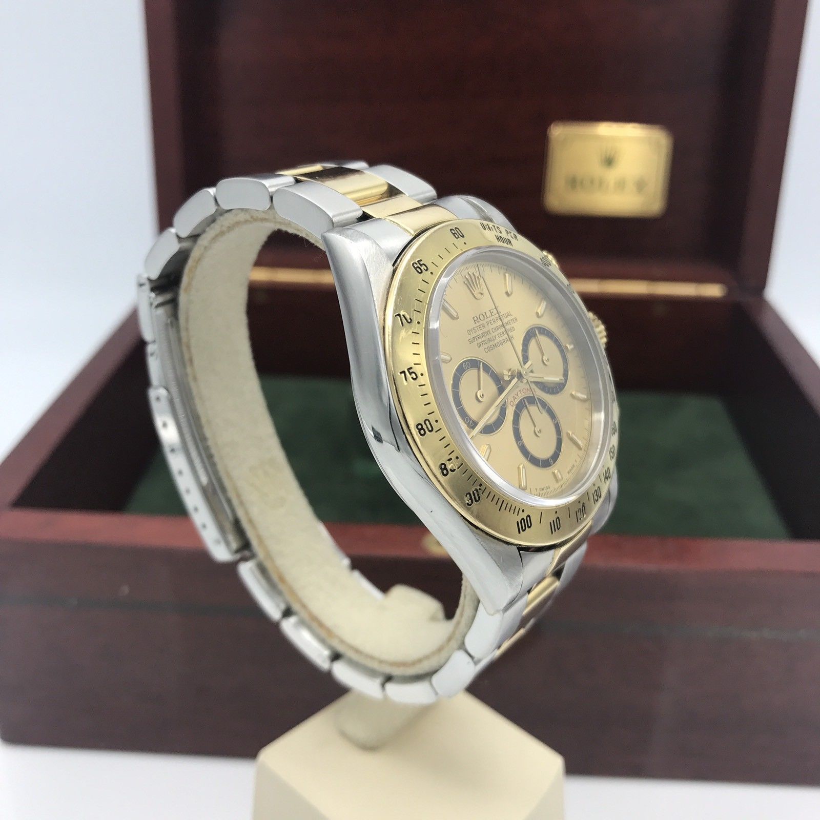 Vintage Rolex Daytona 16523 Zenith 1988 Inverted 6 L Serial 18k / Steel W Box