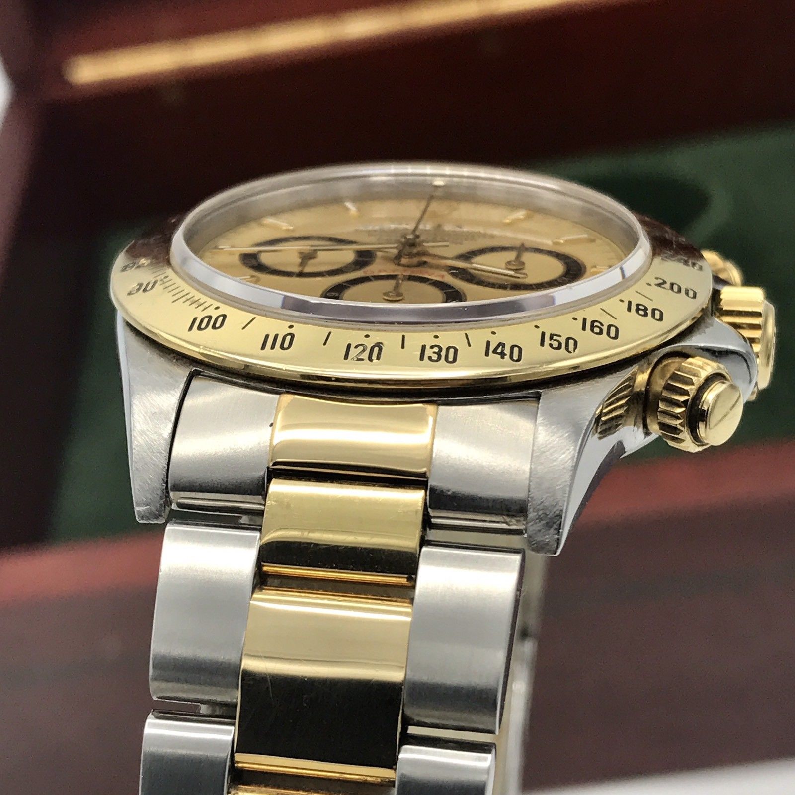 Vintage Rolex Daytona 16523 Zenith 1988 Inverted 6 L Serial 18k / Steel W Box