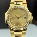 Patek Philippe Nautilus 4700/1 Ladies Solid 18k Gold With Factory Diamond 28mm