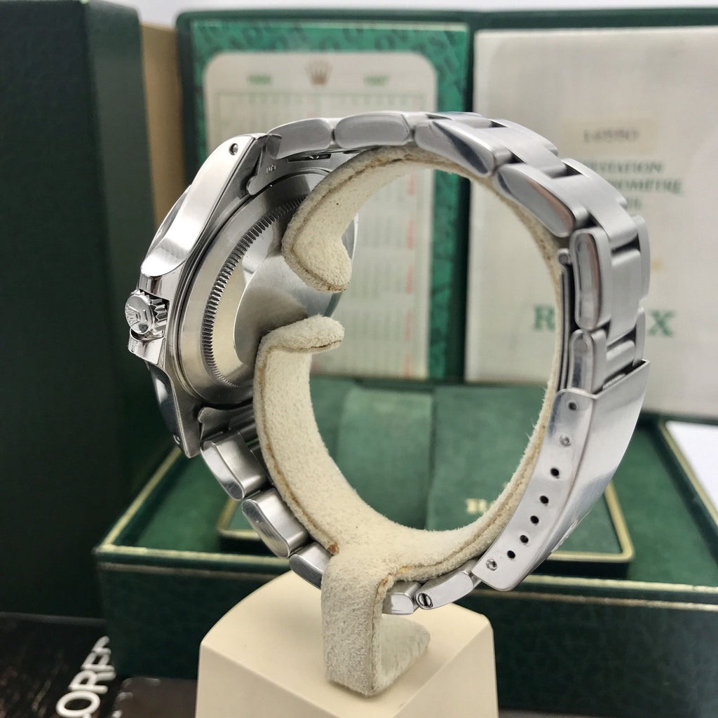 Rolex Explorer II 16550 Original Dial & Hands Full Set 1987 Heavy Patina Papers
