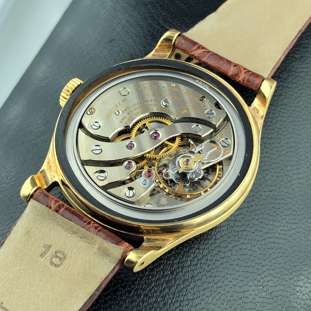 1953 Vintage Patek Philippe Calatrava 2509 Screw Back 18k Solid Gold Box Paper