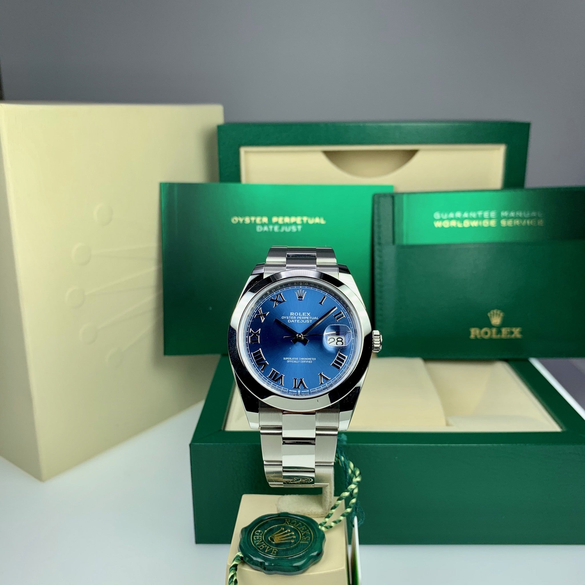 2019 Rolex Datejust 126300 Unworn Blue Roman Dial