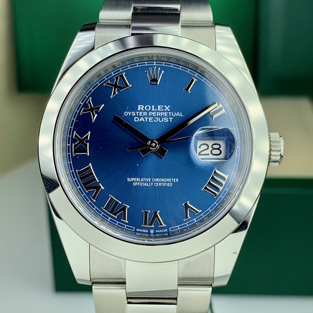 2019 Rolex Datejust 126300 Unworn Blue Roman Dial