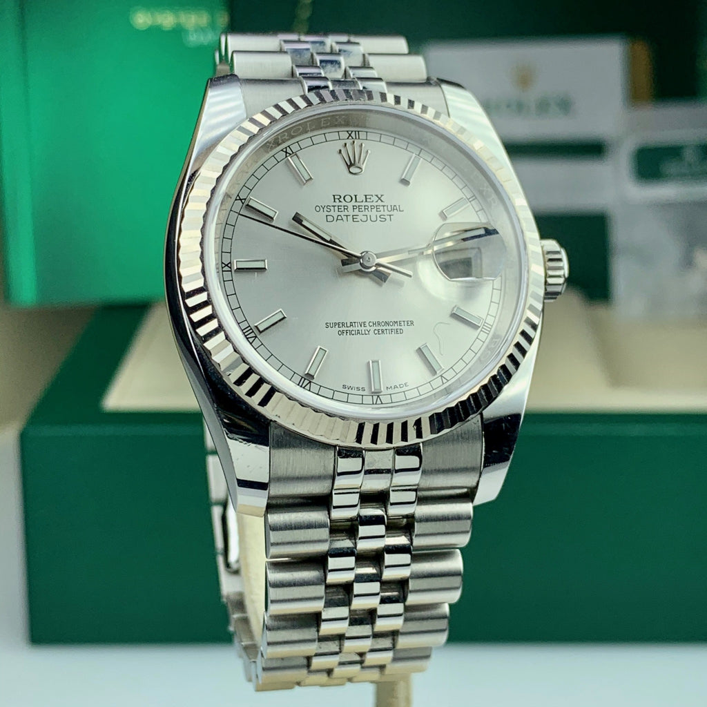 2019 Rolex Datejust 116234 36mm Stainless Jubilee with Box and Papers